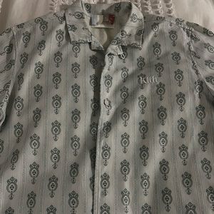 Kith Green Patterned Casual Button Down Shirt